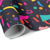 90's Style Confetti Wrapping Papier cadeauverpakki (Rol Hoek)