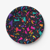 90's Thema Confetti Papier Bord Verjaardagsfeest (Voorkant)