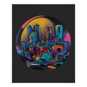 90s thema shirten voor borstels perfect poster