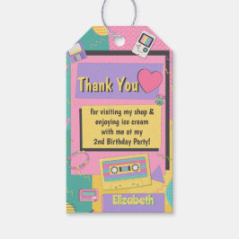 90's Thema Verjaardagsfeestje Favor Gift Label Cadeaulabel