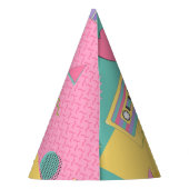 90's Thema Verjaardagsfeestje Petten Feesthoedjes (Achterkant)