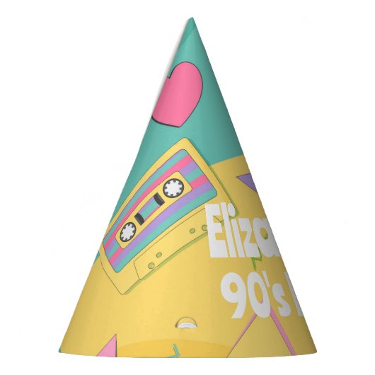 90's Thema Verjaardagsfeestje Petten Feesthoedjes (Links)