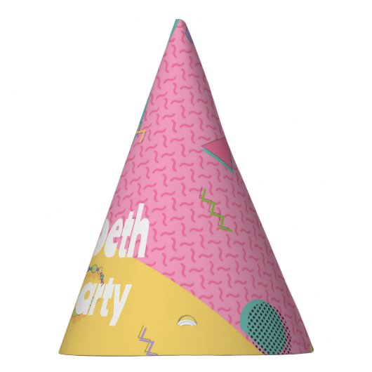 90's Thema Verjaardagsfeestje Petten Feesthoedjes (Rechts)