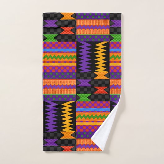 90's Throwback Kente Pattern-ontwerp Bad Handdoek (Handdoek)