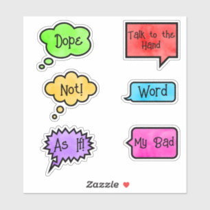 90s Throwback Phrase Sticker