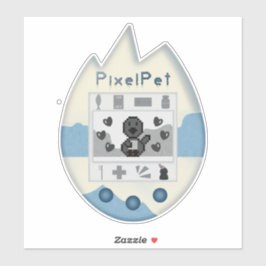 90s Throwback - Pixel Pet Penguin Digitale Pet (Bu Sticker