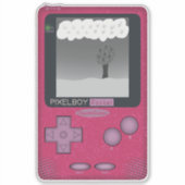 90s Throwback - PixelBoyPocket Game Console Sticker (Voorkant)