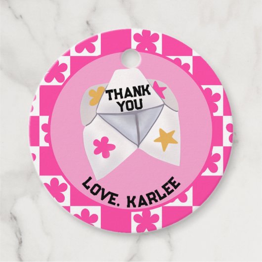 90's Throwback Preppy Party Bedankjes Labels (Voorkant)