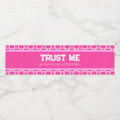 90s Throwback Verjaardag Grappig Waterfles Etiket (Enkel label)