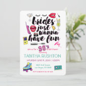 90s Throwback Vrijgezellenfeest Kaart (Staand voorkant)