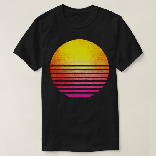 90s  Uitloop Sun Retro T-shirt (Design voorkant)