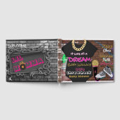 90's Urban Hip Hop|Roze & Goud Baby shower Gastenboek (Volledig)