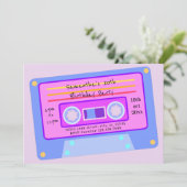 90's Vaporwave Pastel Cassetterollenspel Kaart (Staand voorkant)