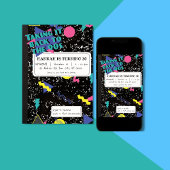 90s Verjaardag, Retro Composiet Notitieboek Kaart