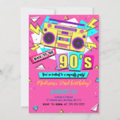 90s Verjaardag Uitnodiging (Voorkant)