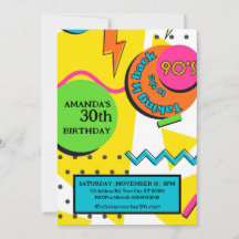 90s Verjaardagsfeest, Helder en Kleurrijk