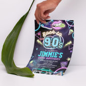 90s verjaardagsfeestje bewerkbare uitnodiging