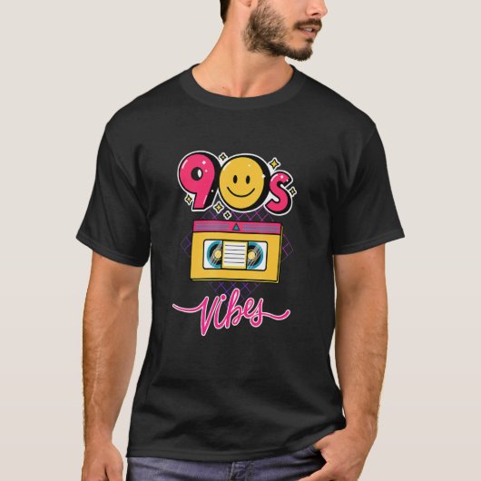 90s Vibe 1990s Fashion 90s Theme Outfit Nineties T-shirt (Voorkant)