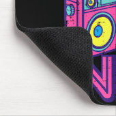 90s Vibe Boom Box Radio Retro Music Lover Men Wome Muismat (Hoek)