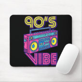 90s Vibe Boom Box Radio Retro Music Lover Men Wome Muismat (Met muis)