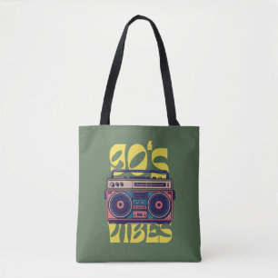 90's vibe  Boombox Tote Bag