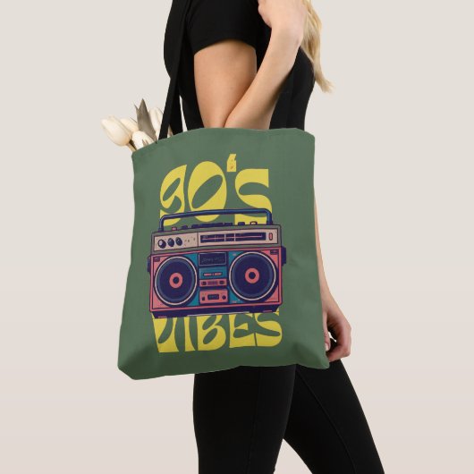 90's vibe  Boombox Tote Bag (Dichtbij)