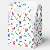 90s Vibe Eenvoudige vormen & contouren Favor Box Bedankdoosjes (Geopend)