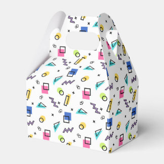 90s Vibe Eenvoudige vormen & contouren Favor Box Bedankdoosjes