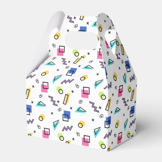 90s Vibe Eenvoudige vormen & contouren Favor Box Bedankdoosjes (Voorkant Zijde)