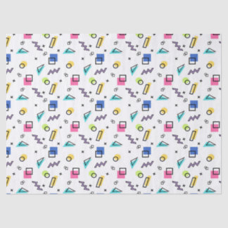 90s Vibe Eenvoudige Vormen & Contouren Weefseldocu Tissuepapier