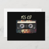 90s Vibe Mixband Cassette 90's Verjaardag Briefkaart (Voorkant / Achterkant)