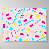 90's Vibe Pattern Poster (Voorkant)