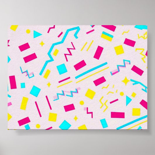 90's Vibe Pattern Poster (Voorkant)