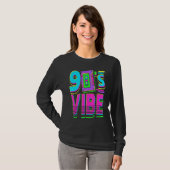 90s Vibe radio Cassette Retro Throwback Gi T-shirt (Voorkant volledig)