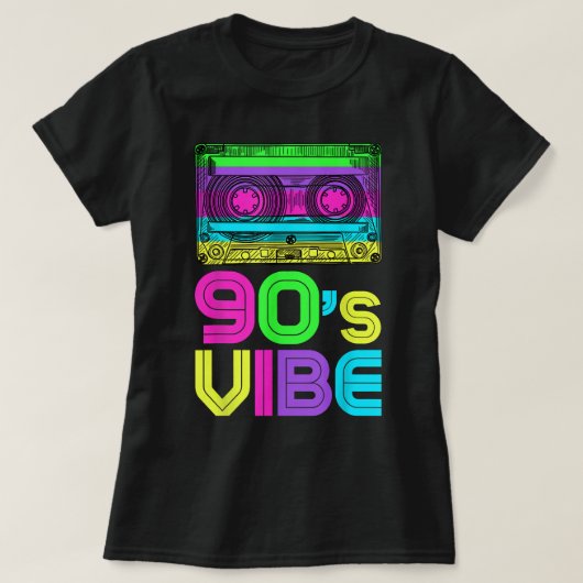 90s Vibe Retro Aesthetic Costume Party Outfit T-shirt (Design voorkant)