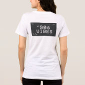 90s Vibes Retro Glitch Design Tri-Blend Shirt (Achterkant)