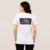 90s Vibes Retro Glitch Design Tri-Blend Shirt (Achterkant volledig)