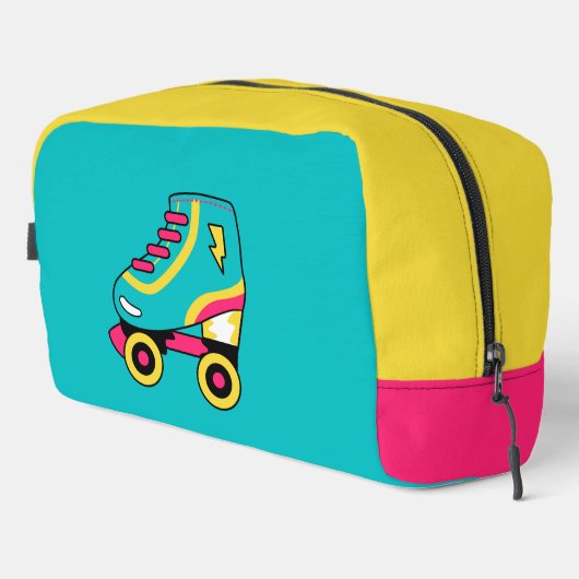 90s vibes, Retro Roller Schaatsen icoon Toilettasje (Rechterhoek)