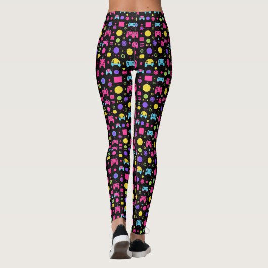 90s Video Game Controller Leggings (Achterkant)