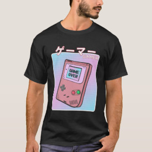 90s Videogame Japanse Esthetische Vaporwave Gamer T-shirt