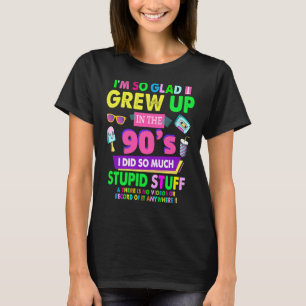 90s voor dames en heren en 90s festival kostuum t-shirt