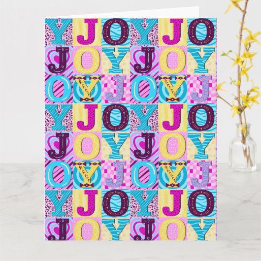 90s Vreugde Kaart (Gele Bloem)