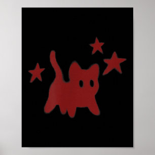 90s Y2k Angstaanjagende Kat Tomcat Is Bang Onder S Poster