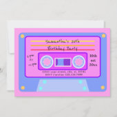 90's Y2K Bubblegum Roze Cassette 20 Verjaardagsfee Kaart (Voorkant)