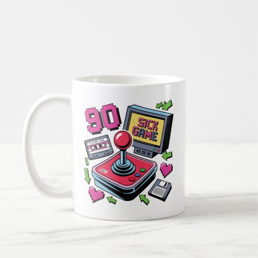 90s Zieke game Koffiemok (Links)