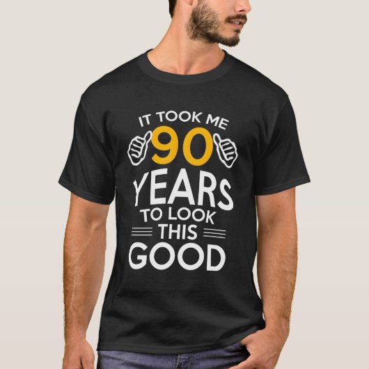 90ste kostte me 90 jaar 90 t-shirt (Voorkant)