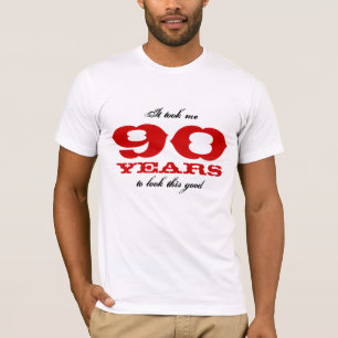 90ste shirt van de Verjaardag Personaliseerbare