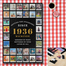 90ste verjaardag 1936 familiefoto's fotocollage