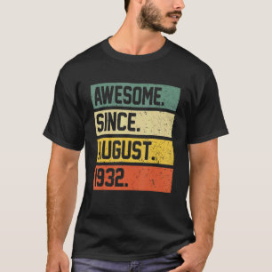 90ste verjaardag 90 jaar oud Geweldige sinds 19 au T-shirt