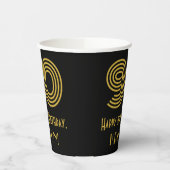 90ste verjaardag: Art Deco Geïnspireerde look "90" Papieren Bekers (Links)